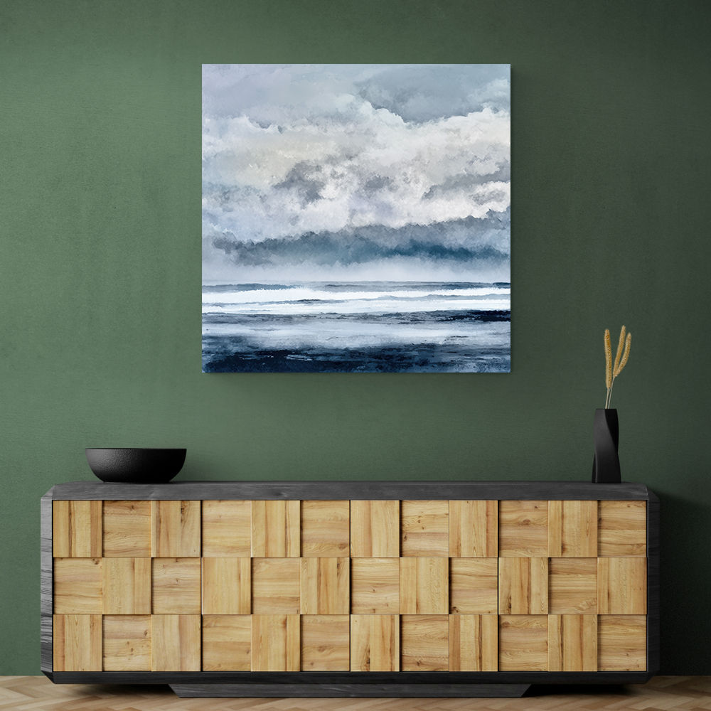 Minimalist Dramatic Abstract Seascape