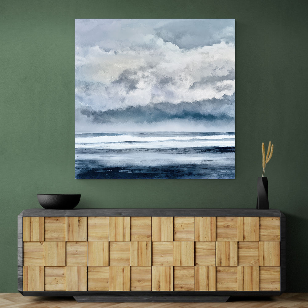 Minimalist Dramatic Abstract Seascape