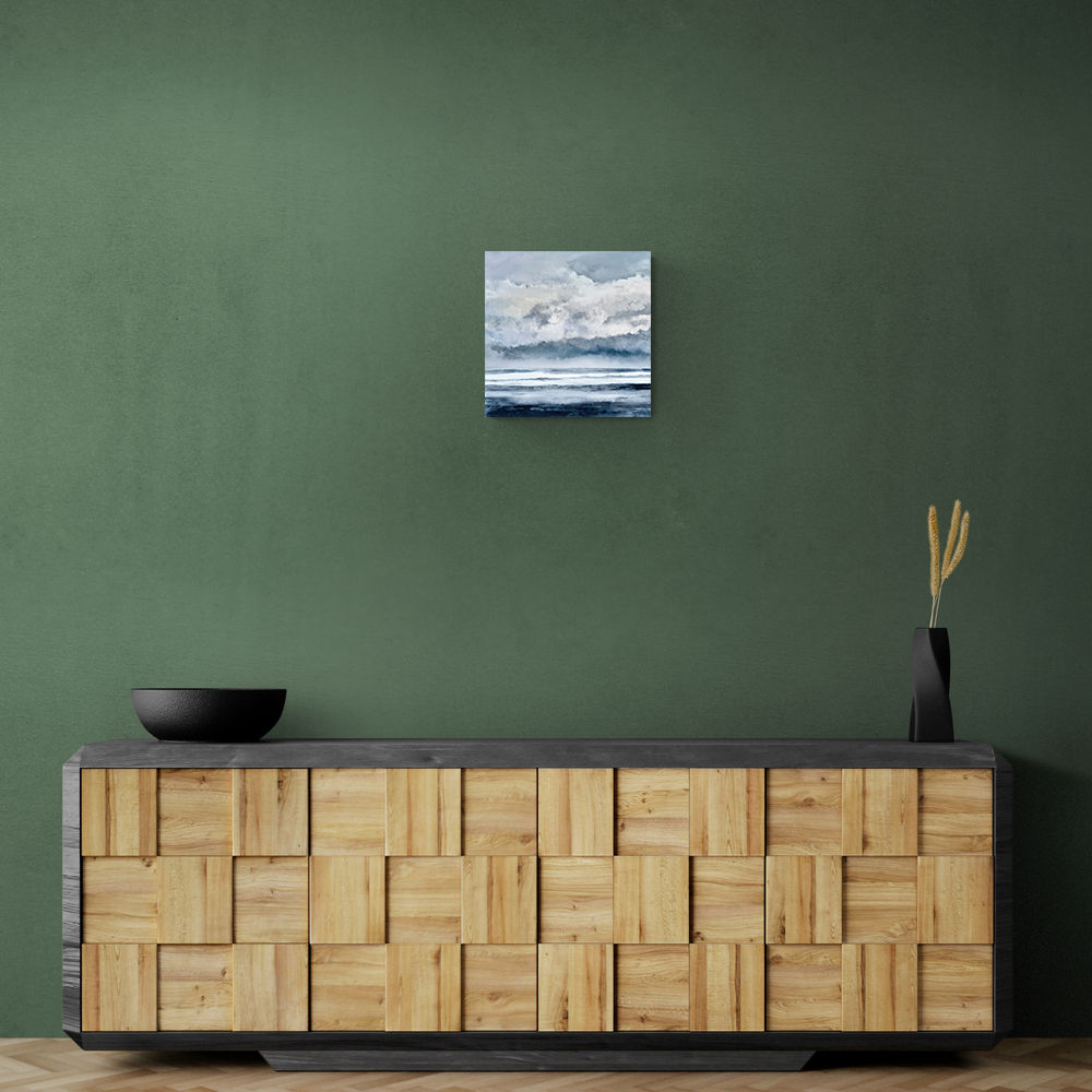 Minimalist Dramatic Abstract Seascape