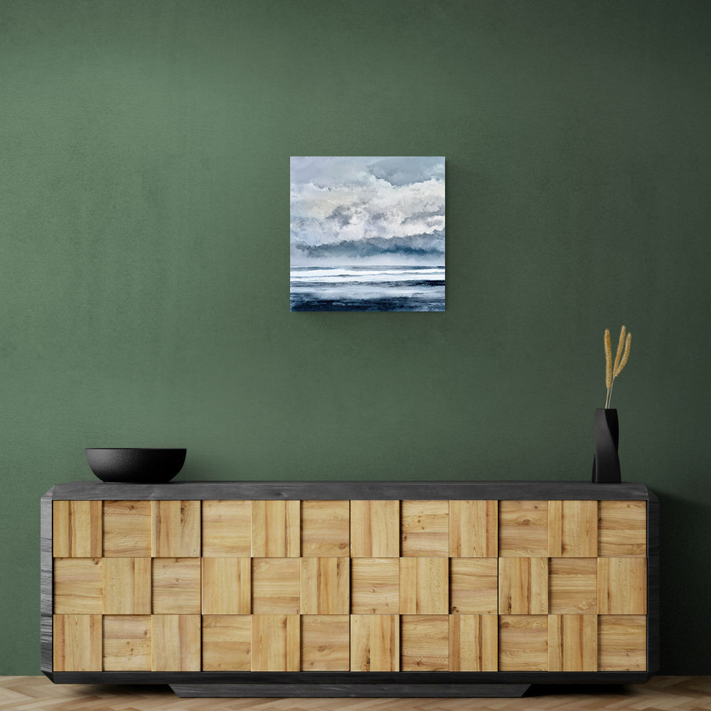 Minimalist Dramatic Abstract Seascape