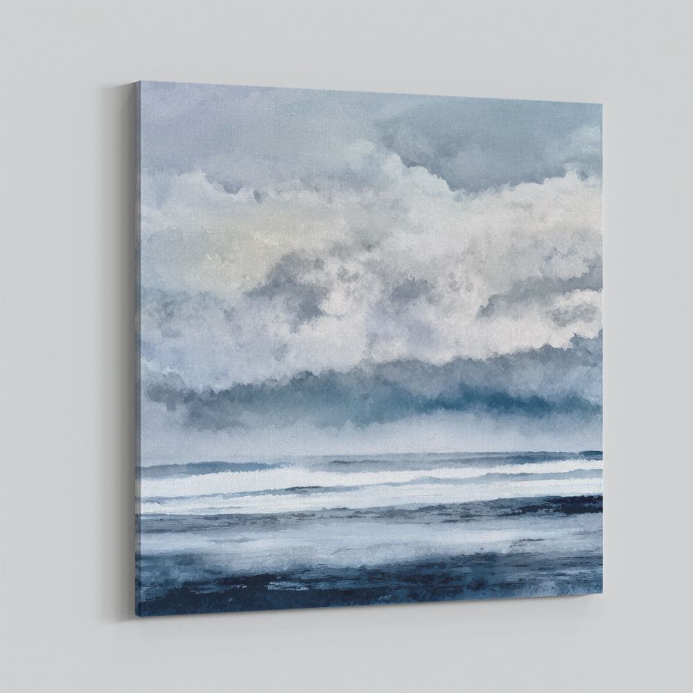 Minimalist Dramatic Abstract Seascape