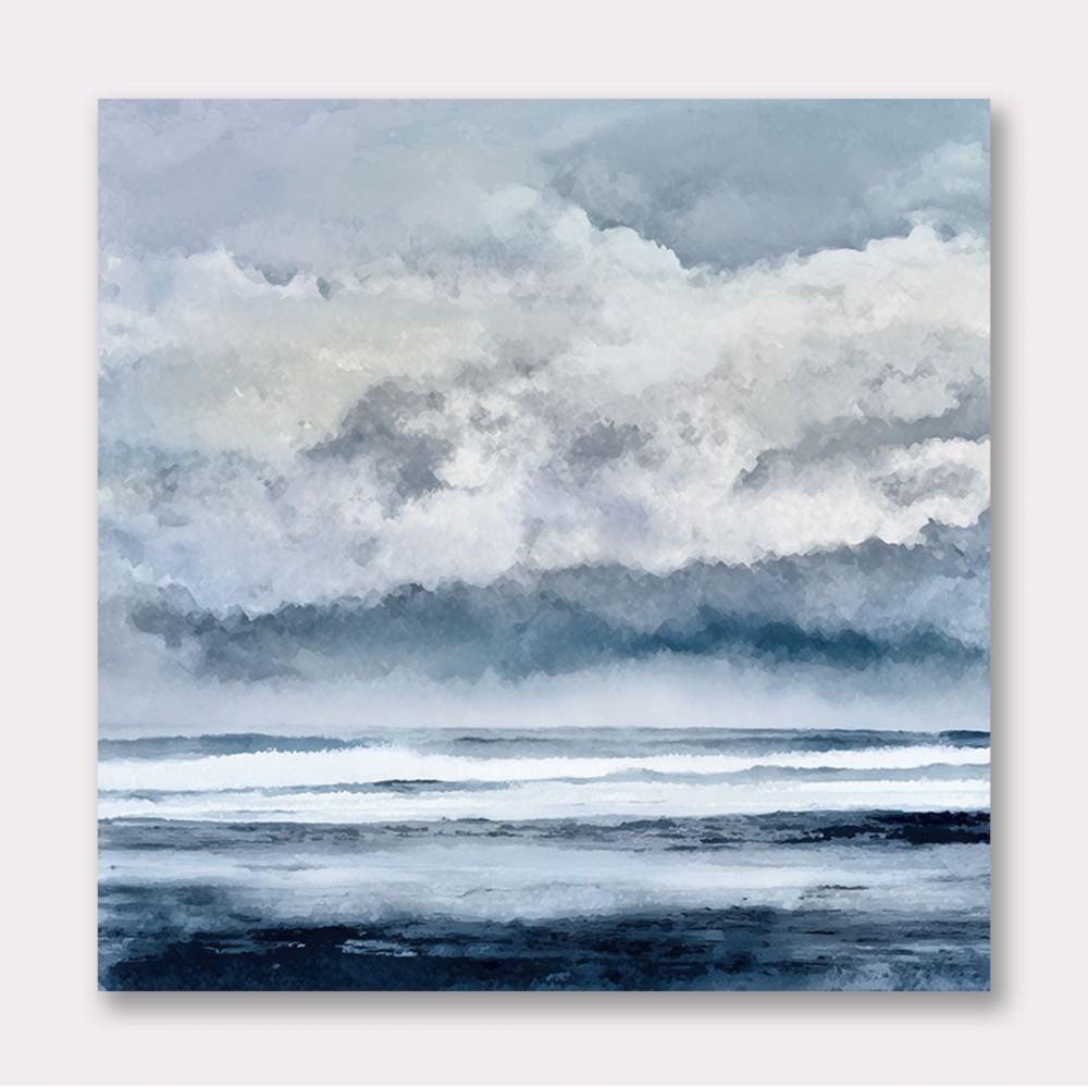 Minimalist Dramatic Abstract Seascape