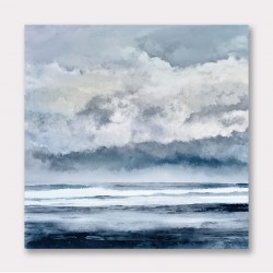 Minimalist Dramatic Abstract Seascape