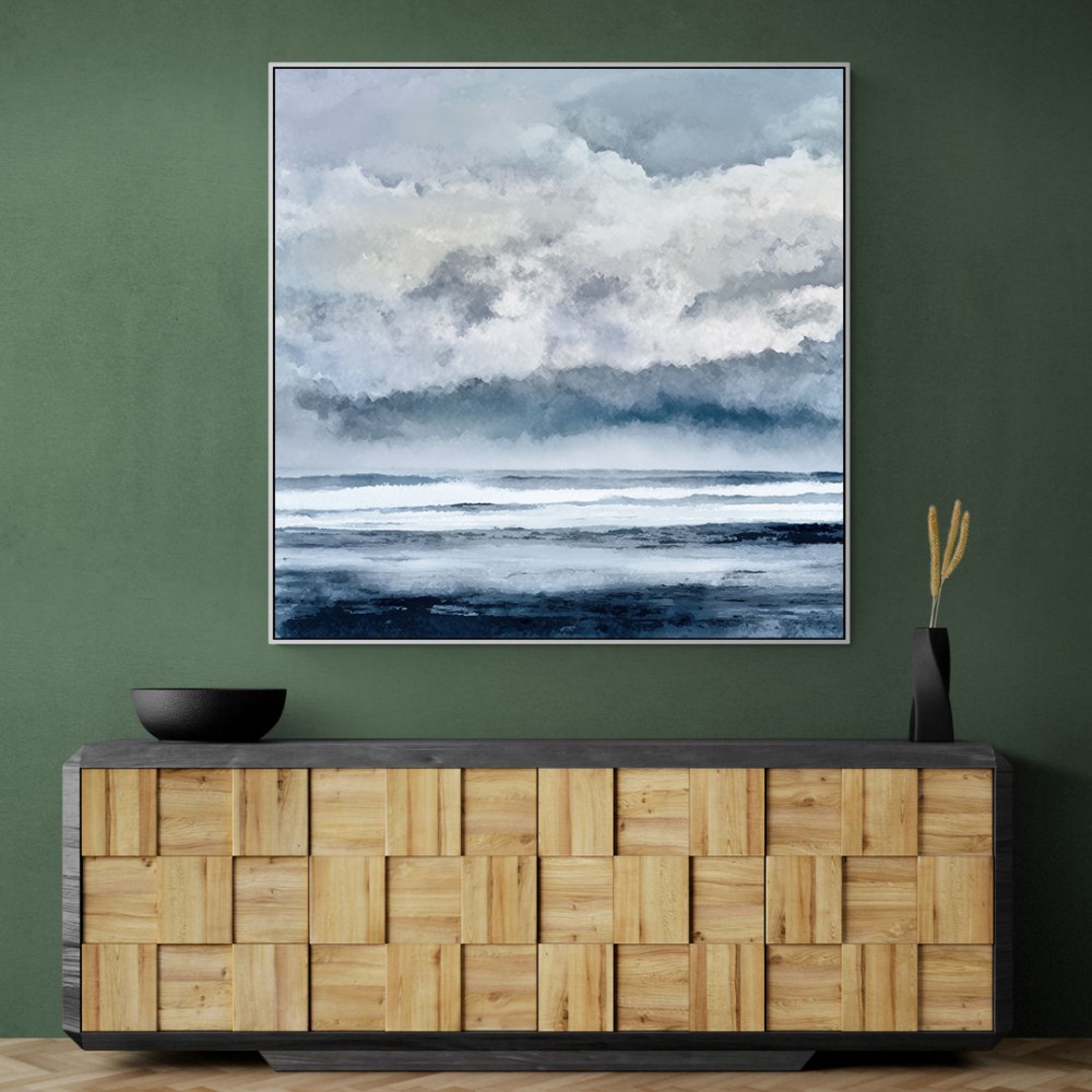 Minimalist Dramatic Abstract Seascape
