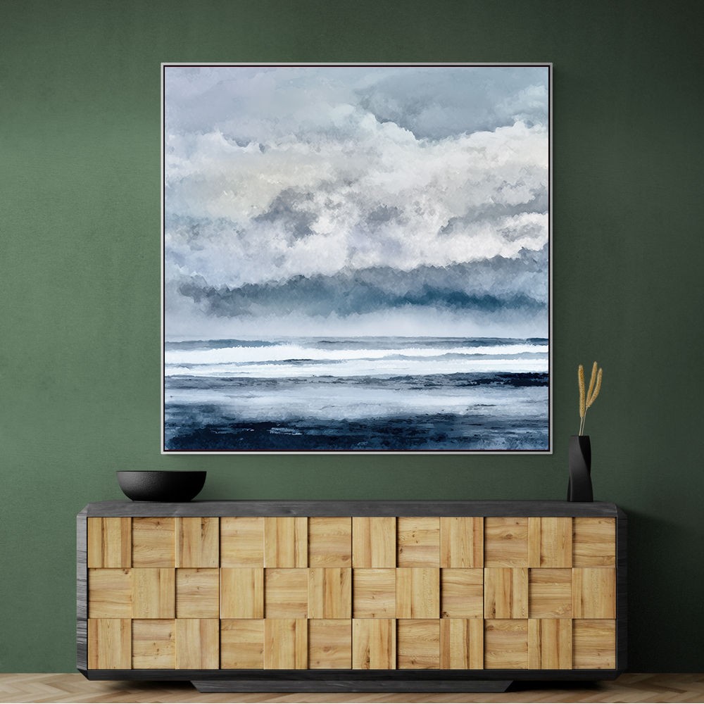 Minimalist Dramatic Abstract Seascape
