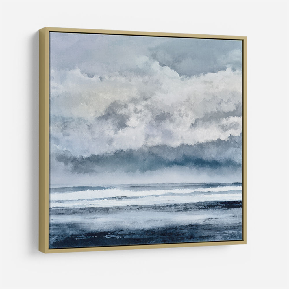 Minimalist Dramatic Abstract Seascape