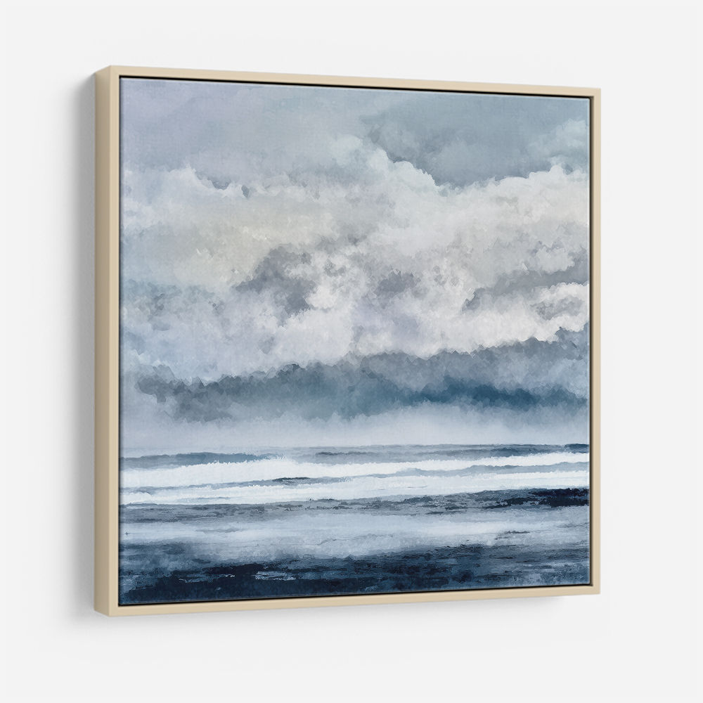 Minimalist Dramatic Abstract Seascape