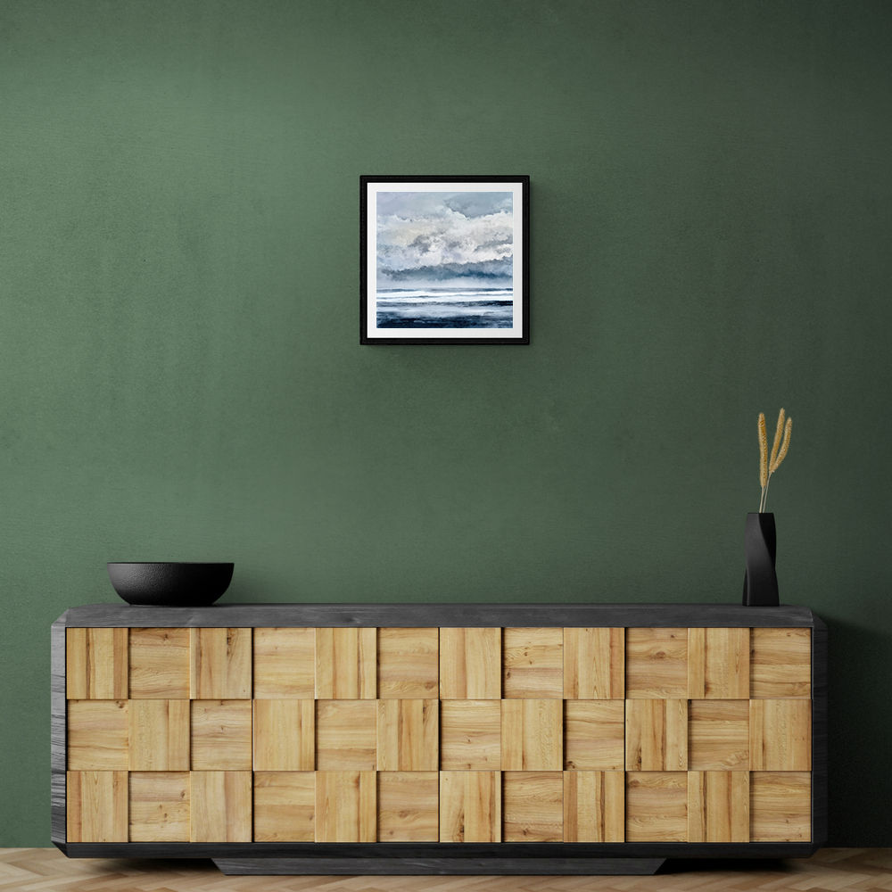 Minimalist Dramatic Abstract Seascape