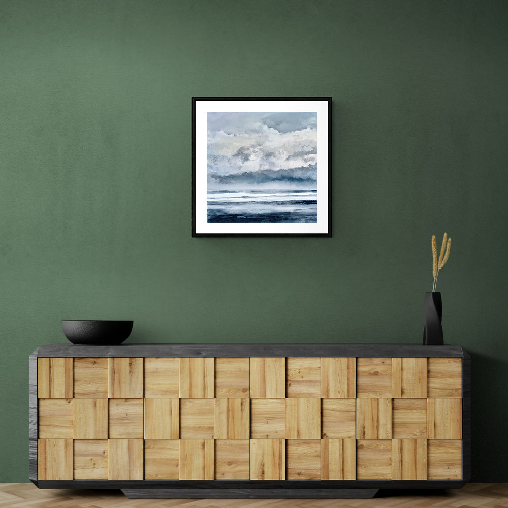 Minimalist Dramatic Abstract Seascape