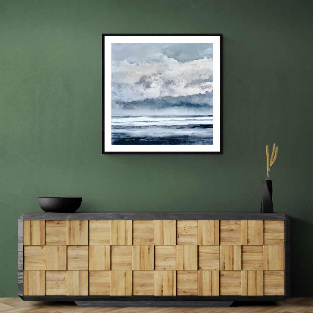 Minimalist Dramatic Abstract Seascape