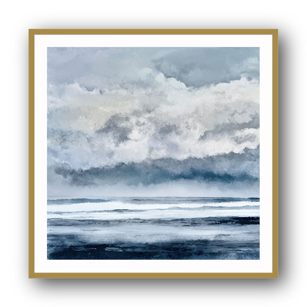 Minimalist Dramatic Abstract Seascape