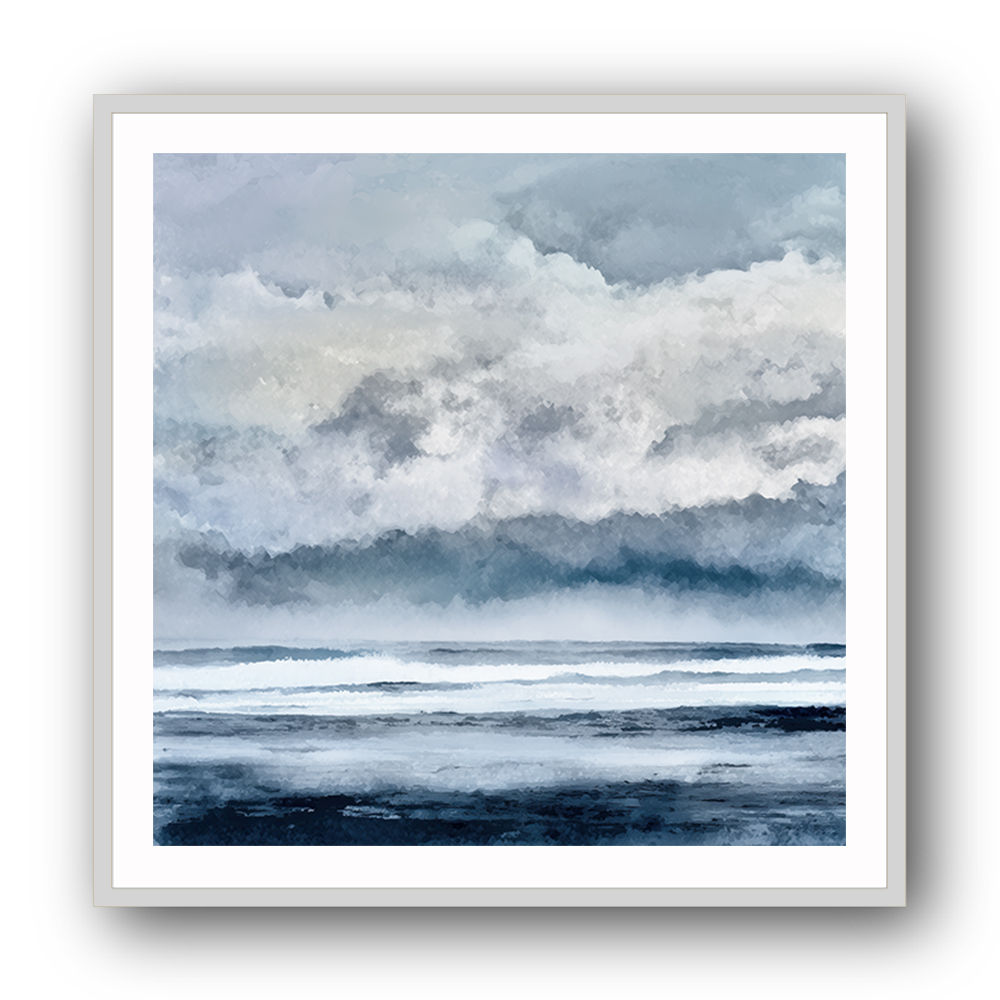 Minimalist Dramatic Abstract Seascape