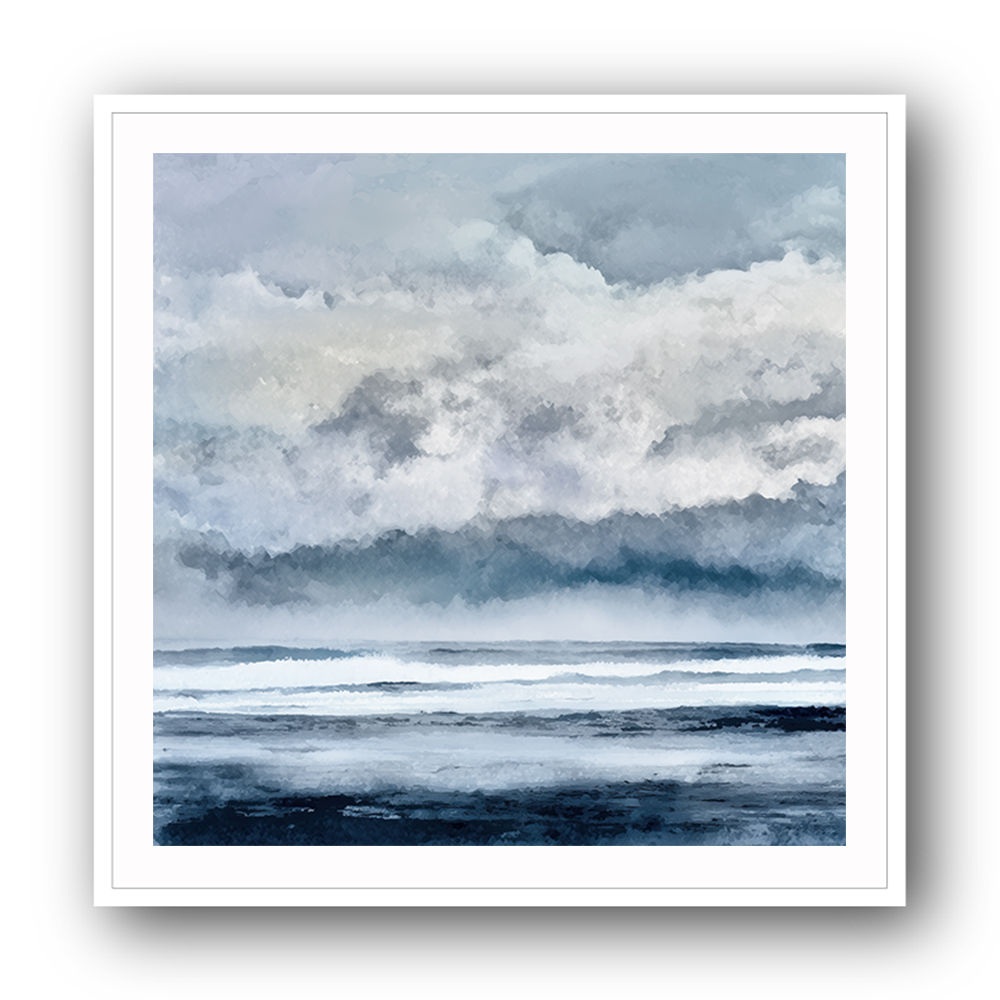 Minimalist Dramatic Abstract Seascape