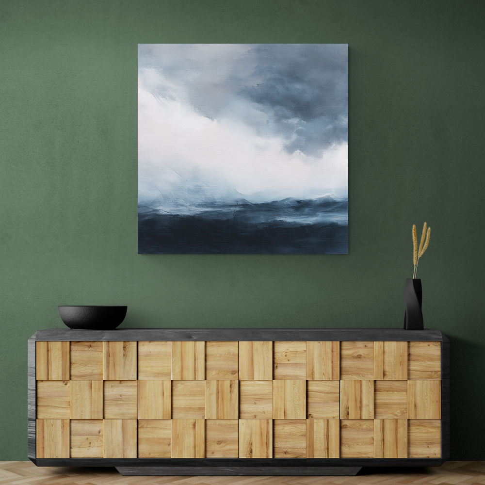 Minimalist Dramatic Abstract Seascape 1