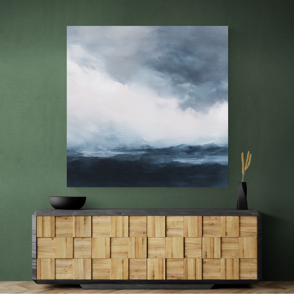 Minimalist Dramatic Abstract Seascape 1