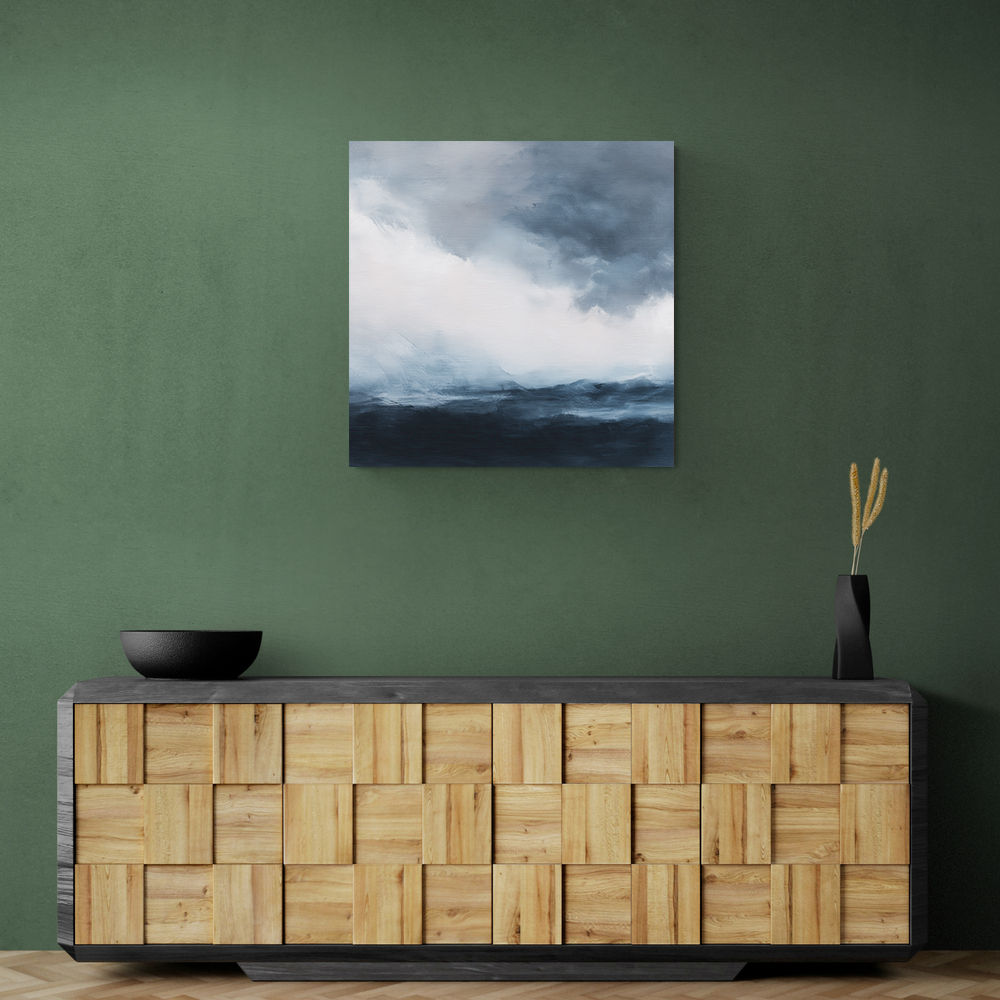 Minimalist Dramatic Abstract Seascape 1