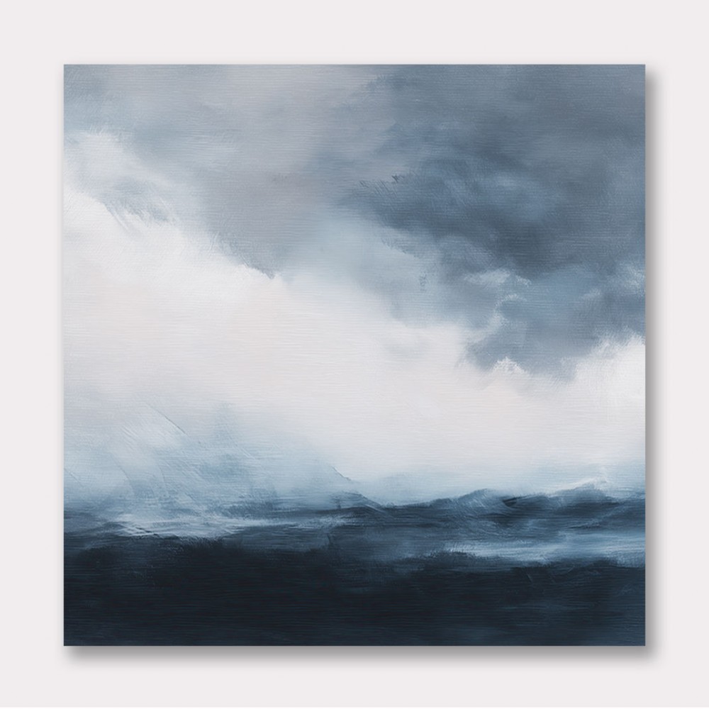 Minimalist Dramatic Abstract Seascape 1