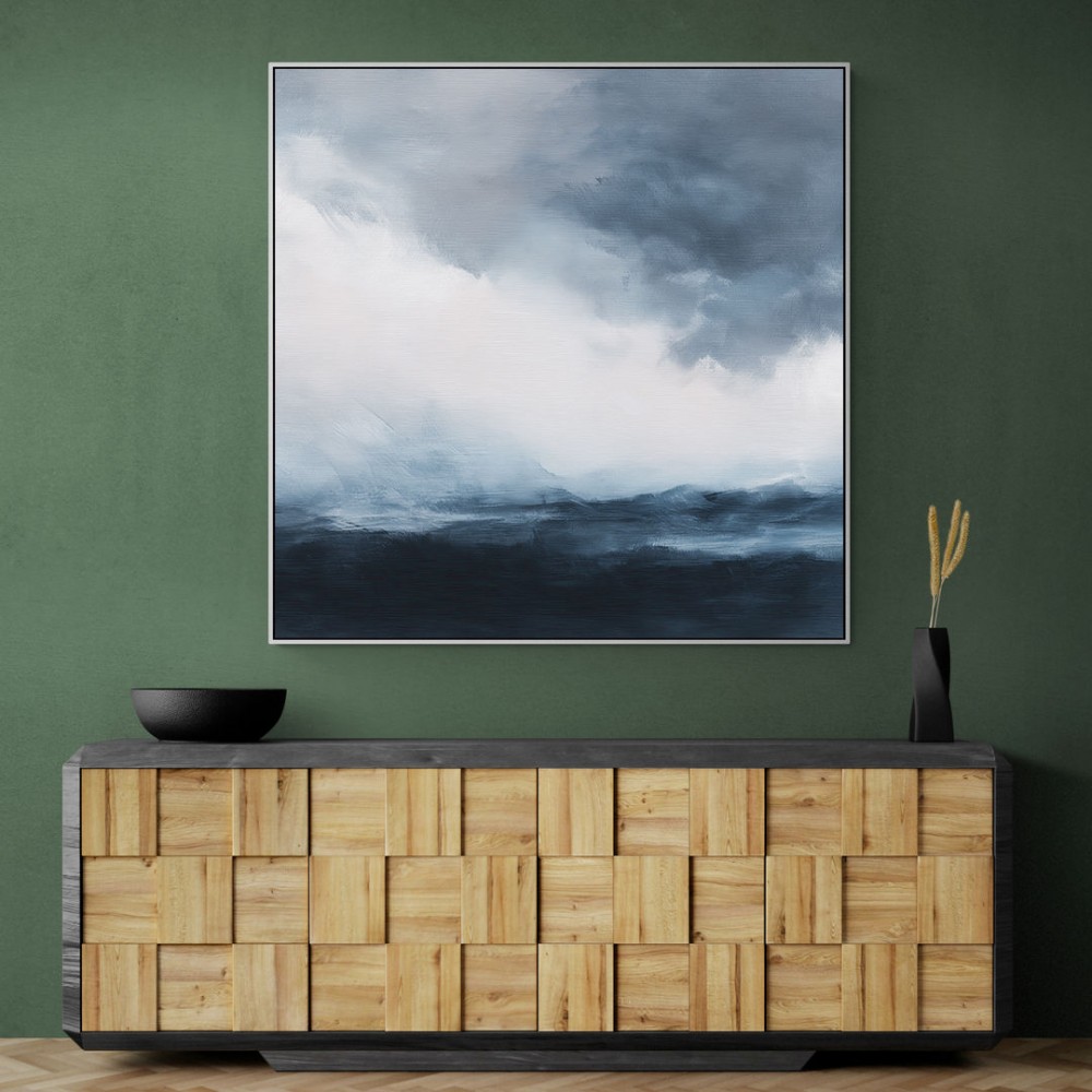 Minimalist Dramatic Abstract Seascape 1