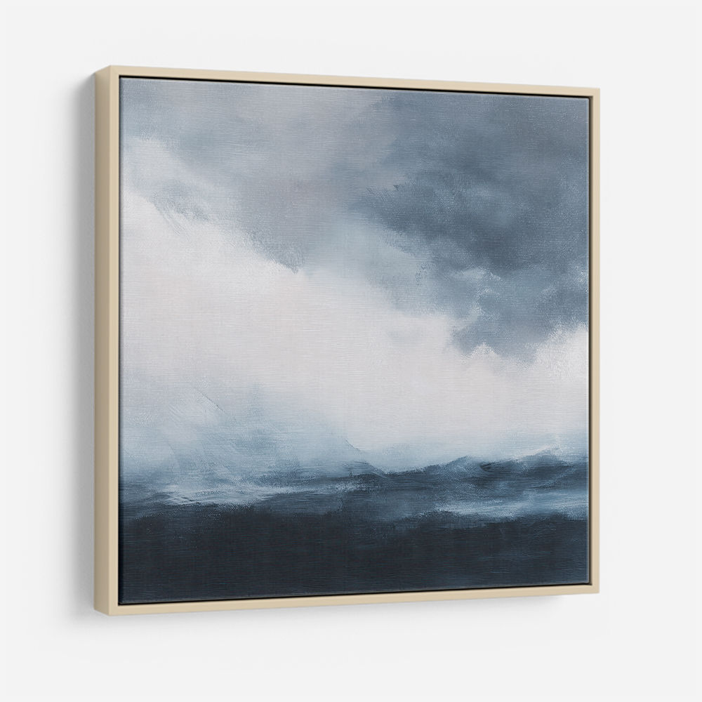 Minimalist Dramatic Abstract Seascape 1