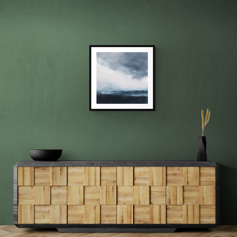 Minimalist Dramatic Abstract Seascape 1