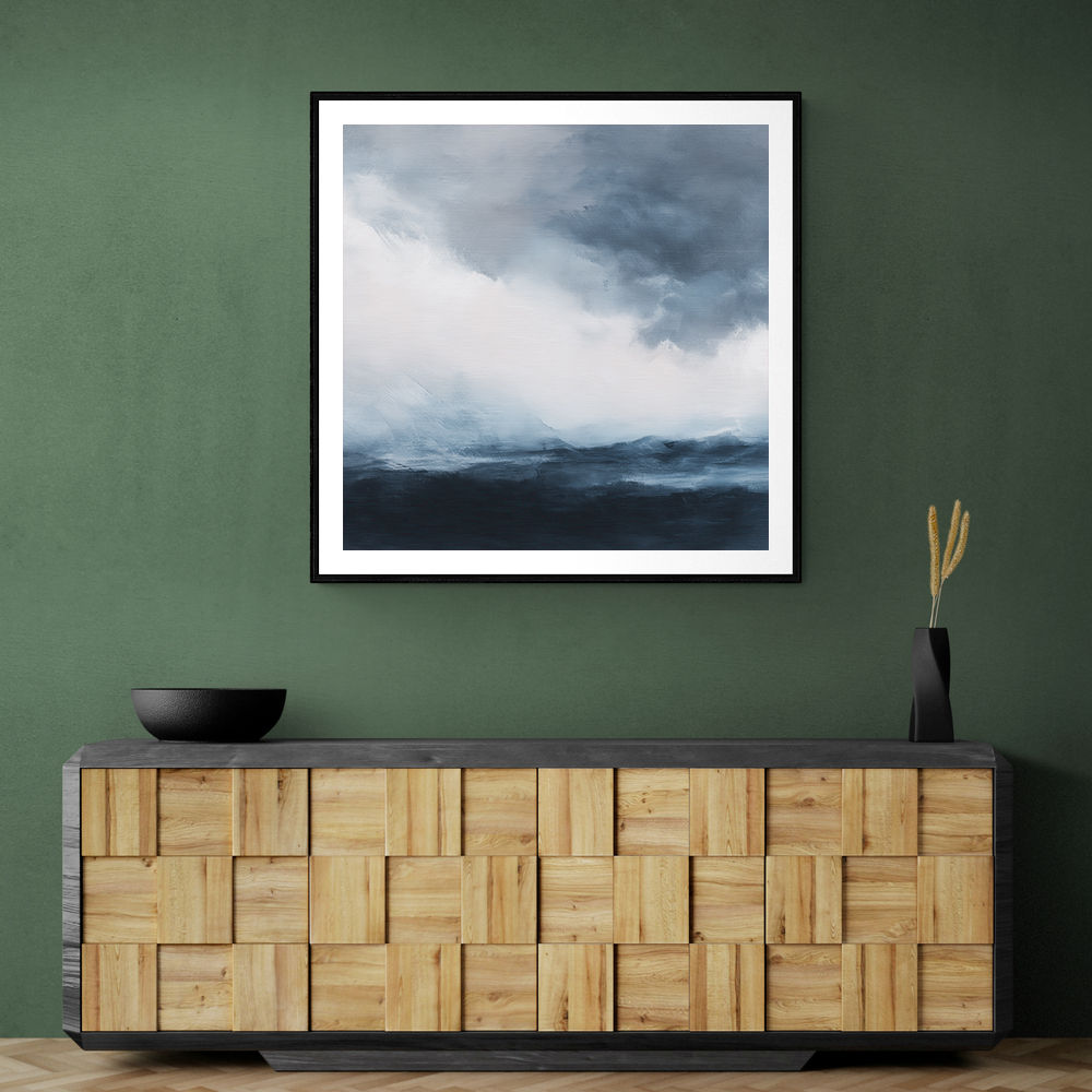Minimalist Dramatic Abstract Seascape 1