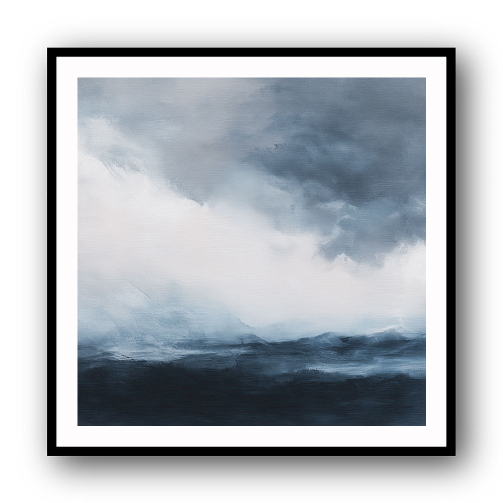 Minimalist Dramatic Abstract Seascape 1