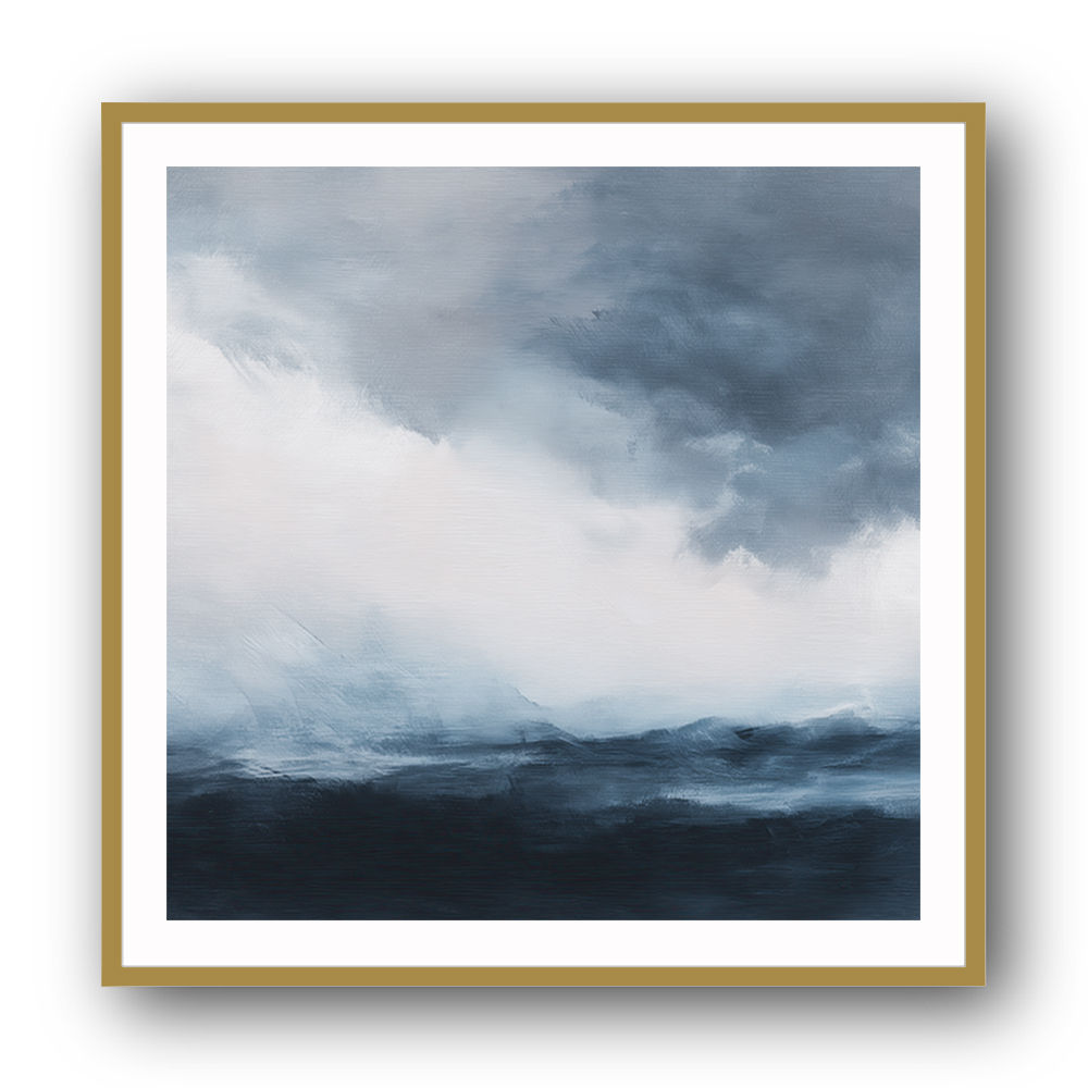 Minimalist Dramatic Abstract Seascape 1