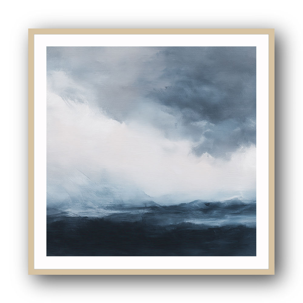 Minimalist Dramatic Abstract Seascape 1