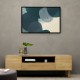 Abstract Minimalist Green Landscape Artwork With Overlapping Ovals 11