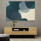 Abstract Minimalist Green Landscape Artwork With Overlapping Ovals 11