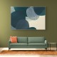 Abstract Minimalist Green Landscape Artwork With Overlapping Ovals 11