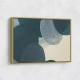 Abstract Minimalist Green Landscape Artwork With Overlapping Ovals 11