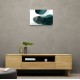 Abstract Minimalist Green Landscape Artwork With Overlapping Ovals 8