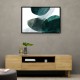 Abstract Minimalist Green Landscape Artwork With Overlapping Ovals 8