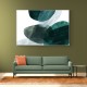 Abstract Minimalist Green Landscape Artwork With Overlapping Ovals 8
