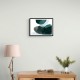 Abstract Minimalist Green Landscape Artwork With Overlapping Ovals 8