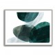 Abstract Minimalist Green Landscape Artwork With Overlapping Ovals 8