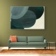 Abstract Minimalist Green Landscape Artwork With Overlapping Ovals 9