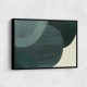 Abstract Minimalist Green Landscape Artwork With Overlapping Ovals 9