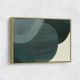 Abstract Minimalist Green Landscape Artwork With Overlapping Ovals 9