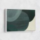 Abstract Minimalist Green Landscape Artwork With Overlapping Ovals 9