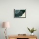Abstract Minimalist Green Landscape Artwork With Overlapping Ovals 9
