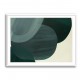 Abstract Minimalist Green Landscape Artwork With Overlapping Ovals 9