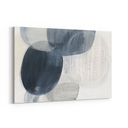 Abstract Minimalist Landscape Artwork With Overlapping Ovals 1