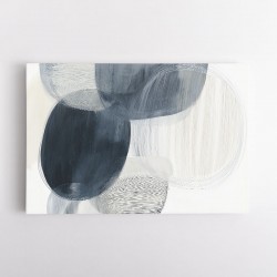 Abstract Minimalist Landscape Artwork With Overlapping Ovals 1