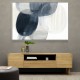 Abstract Minimalist Landscape Artwork With Overlapping Ovals 1