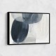 Abstract Minimalist Landscape Artwork With Overlapping Ovals 1