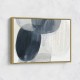 Abstract Minimalist Landscape Artwork With Overlapping Ovals 1