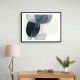 Abstract Minimalist Landscape Artwork With Overlapping Ovals 1