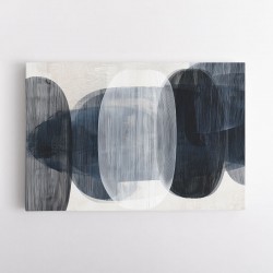 Abstract Minimalist Landscape Artwork With Overlapping Ovals 2